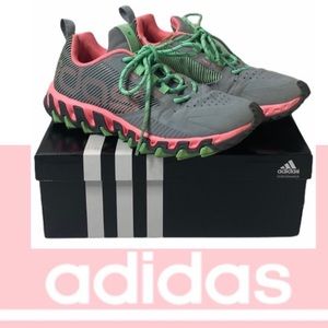 Adidas Athletic Shoes Vigor 5 trw Running Course Gray Pink Retro Womens Size 6.5